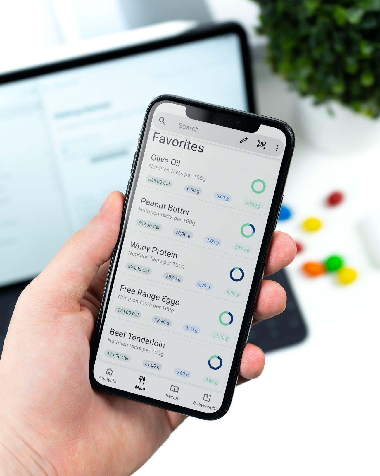 Create and Search Food Favorites