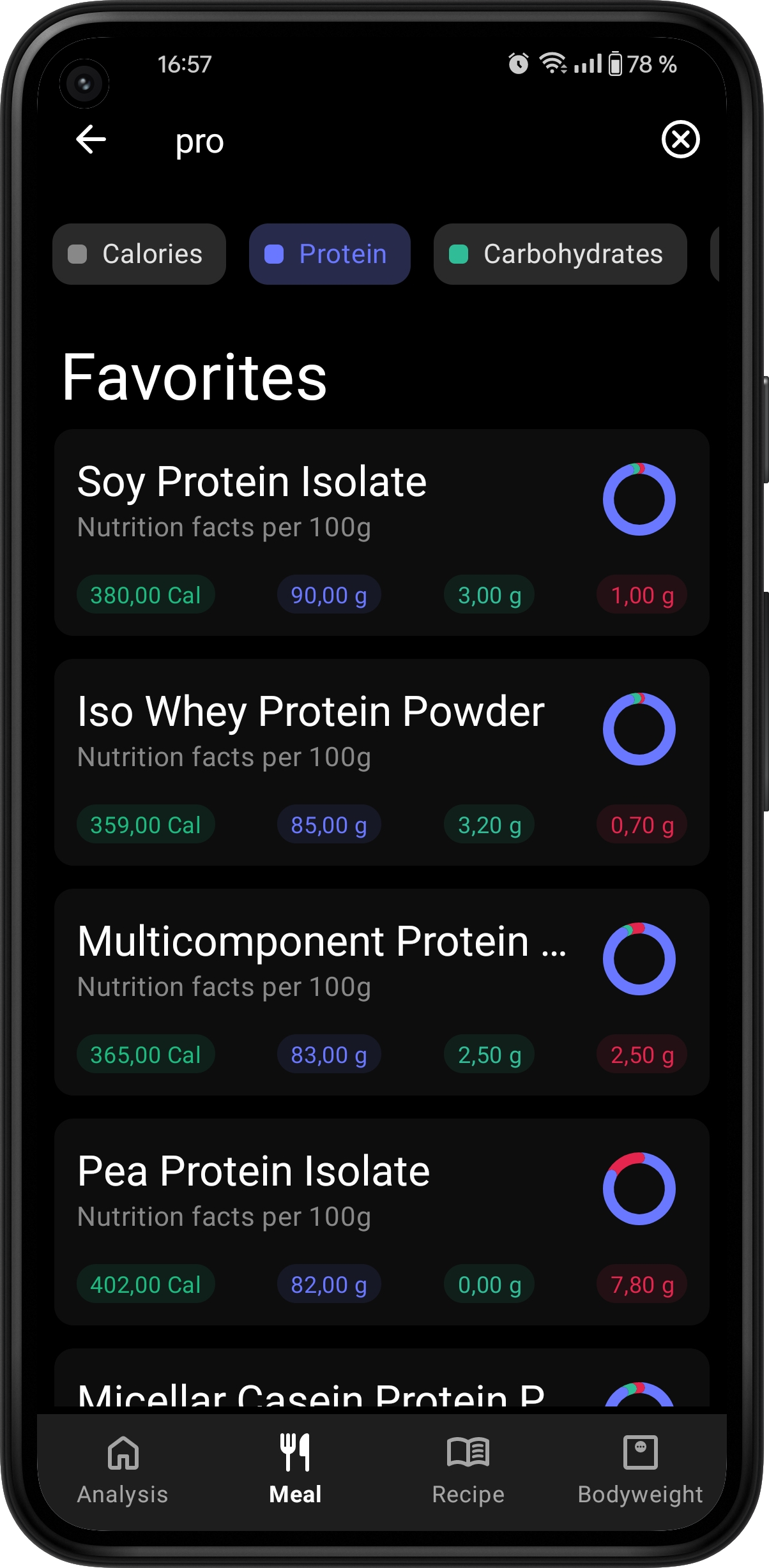 calorie counter food tracker app