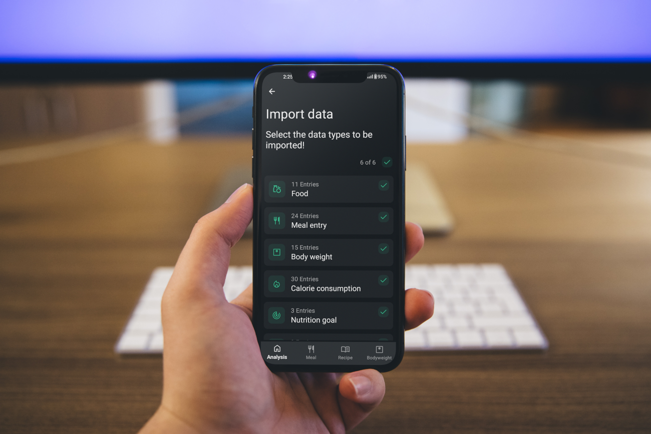 Export and Import Calorie Counter Data Easily
