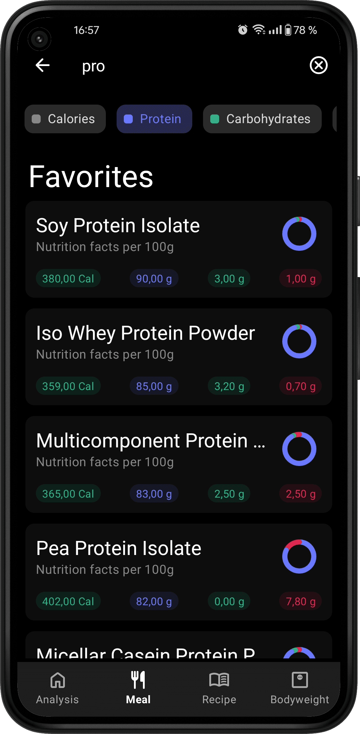 calorie counter food tracker app